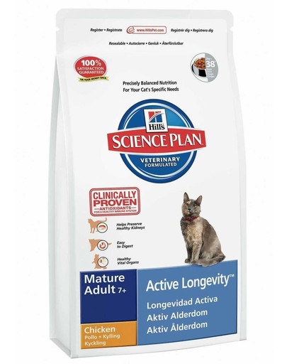 Science Plan Feline Mature Adult 7+ Active Longevity Chicken 10 kg