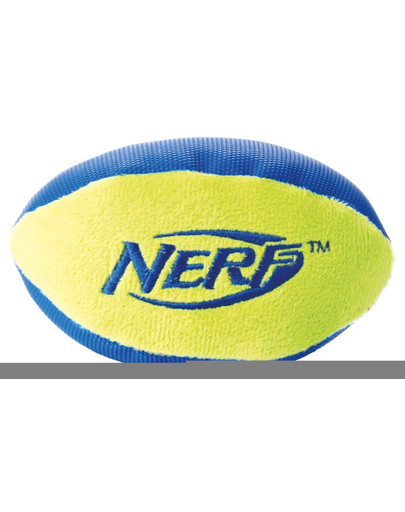 Nylonowa piłka rugby do szarpania L zielona/pomarańczowa