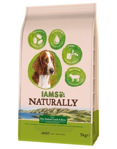 Naturally Adult Dog rich in New Zealand Lamb & Rice 7 kg