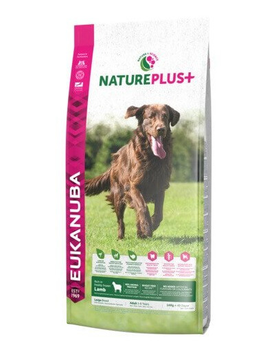 Nature Plus+ Adult Large Breed Rich in freshly frozen Lamb 10 kg