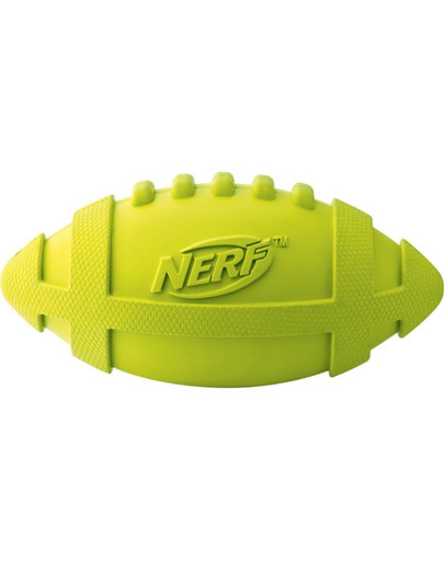 Piszcząca piłka rugby M zielona/niebieska 2szt.