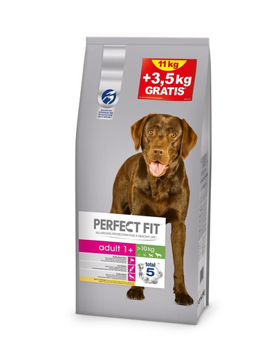 Adult (1+ lat) Bogaty w Kurczaka dla psów ras średnich i dużych 11+3,5 kg GRATIS