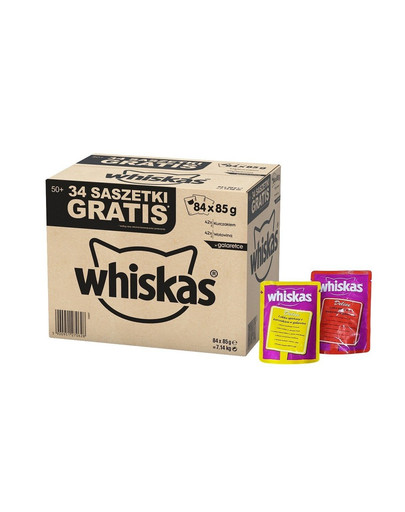 Delice kurczak wołowinan w galaretce 85g x 50+34 GRATIS