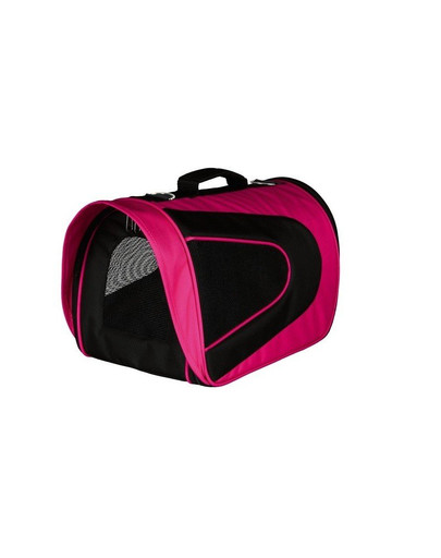 Torba transportowa alina nylon 22 x 23 x 35 co różowo-czarna