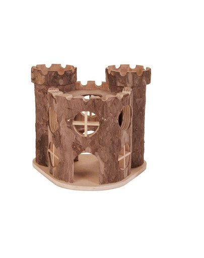 Zamek drewniany 15 x 11 x 14 cm