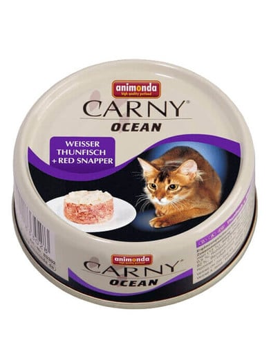 Carny ocean puszka 0.08 kg kot biały tuńczyk