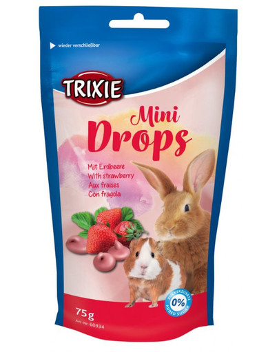 Dropsy dla gryzoni truskawkowe, 75g