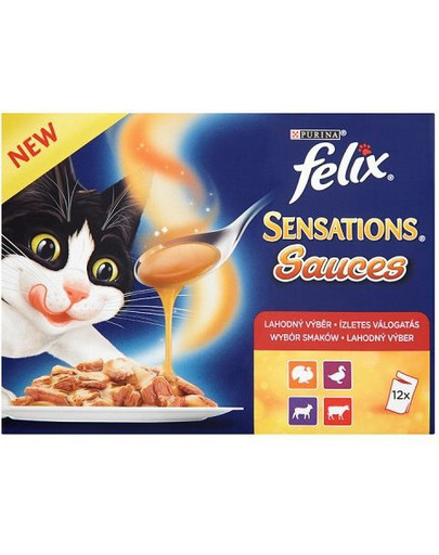 Sensations w sosie z mięsem 72x100g