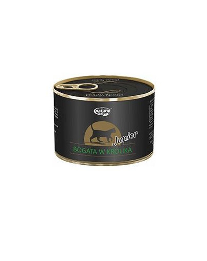 Natural Taste Junior Bogata W Królika 185 g