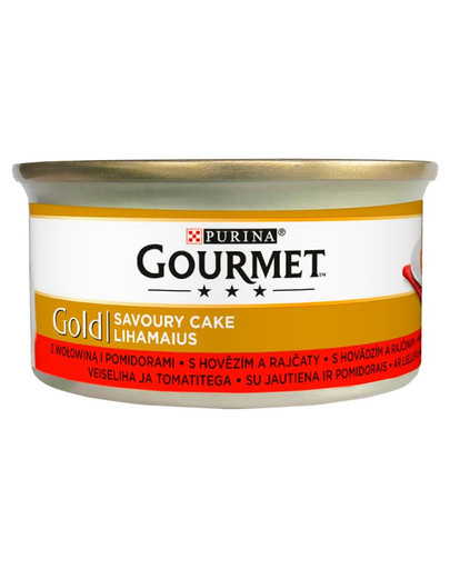 Gold Savoury Cake Z Wołowiną i Pomidorami 85 g