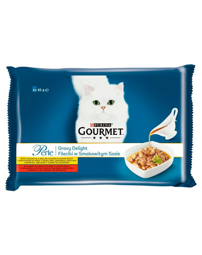 Perle Gravy Kurczak Wołowina 4X85 g