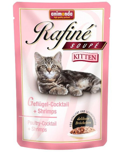 Rafine soupe kitten koktail drób z krewetkami 100 g