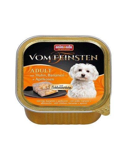 Vom Feinsten Pate kurczak, banan i morela 150g