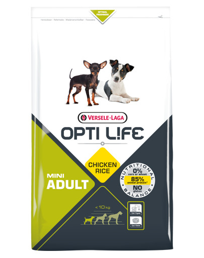 VERSELE-LAGA Opti Life Adult Mini dla psów ras małych i miniaturowych Drób 7,5 kg