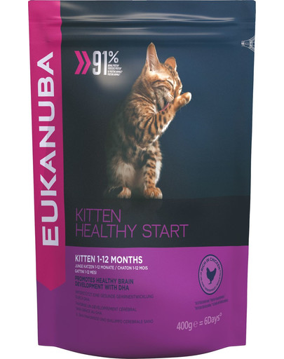 Cat Kitten All Breeds Healthy Start Chicken & Liver 0.4 kg