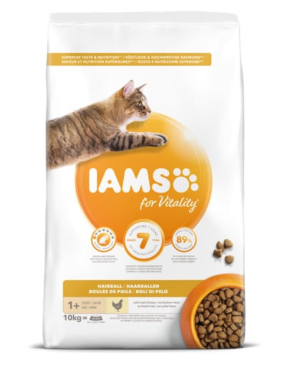 Cat Adult All Breeds Hairball Control Chicken 10 kg