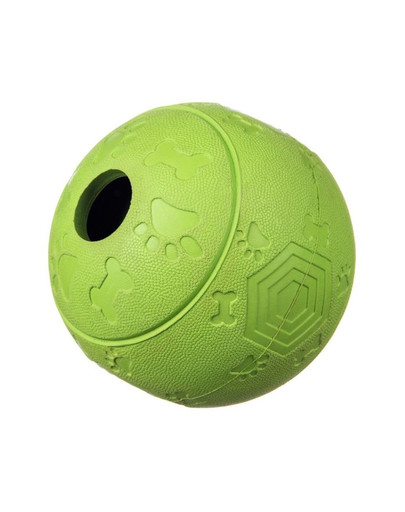 Piłka na przysmaki z labiryntem zielona L 11 cm