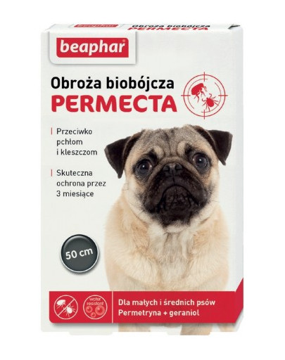 Permecta Dog S Obroża Biobójcza Dla Małych i Średnich Psów 50 cm