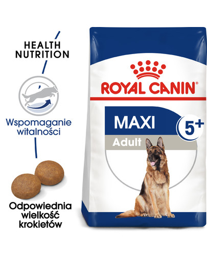Maxi Adult 5+ 4 kg karma sucha dla psów starszych, od 5 do 8 roku życia, ras dużych