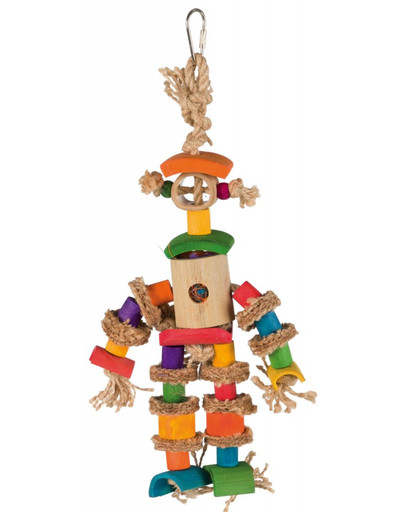 Zabawka Bamboo man z naturalnych materiałów, 25 cm
