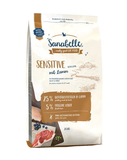 Sanabelle sensitive jagnięcina 2 kg