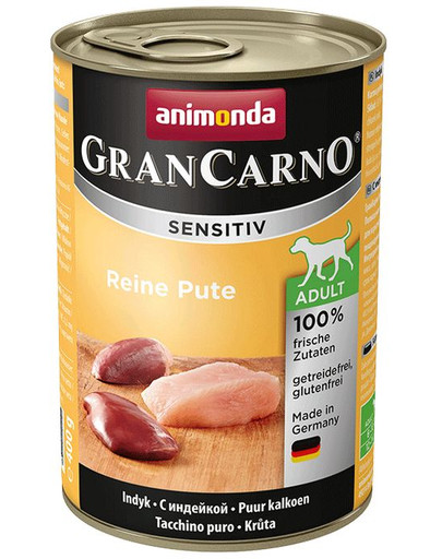 Grancarno Sensitive Puszka Indyk 400 g