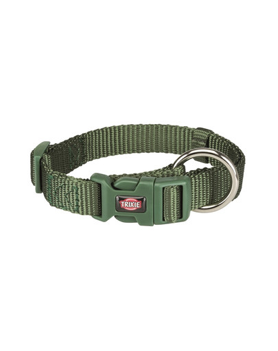 Obroża Premium, S–M: 30–45 cm/15 mm, kolor leśny