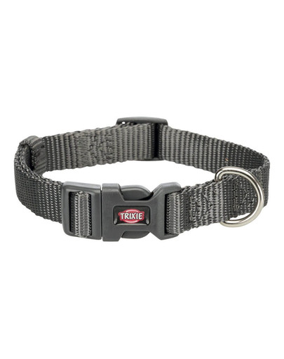 Obroża Premium, M–L: 35–55 cm/20 mm, grafit