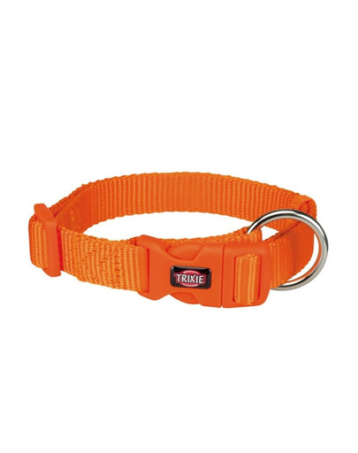 Obroża Premium, M–L: 35–55 cm/20 mm, kolor papaja