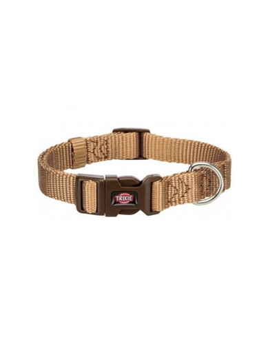 Obroża Premium, S–M: 30–45 cm/15 mm, kolor karmelowy