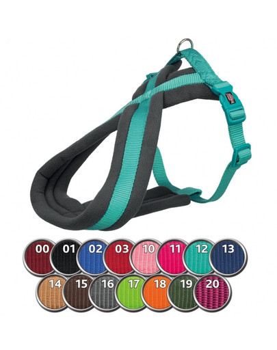 Szelki Premium touring, M: 45–70 cm/25 mm, indygo