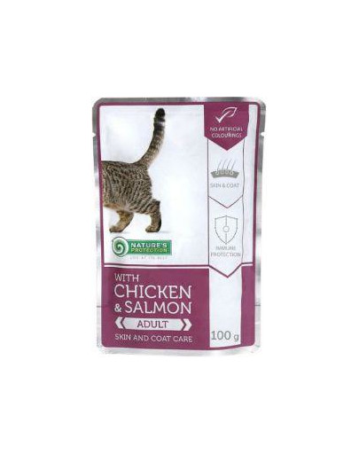 Z Kurczakiem I Łososiem Skin And Coat Care 100 g