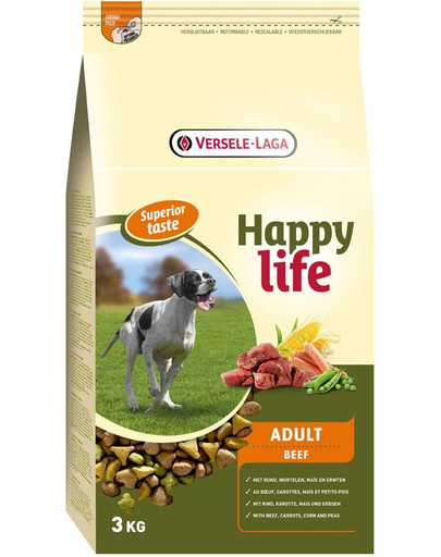 Happy life adult beef 3 kg