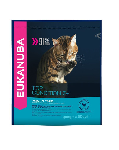 Cat Senior All Breeds Top Condition Chicken & Liver 0.4 kg