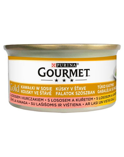 Gold łosoś i kurczak w sosie 85 g