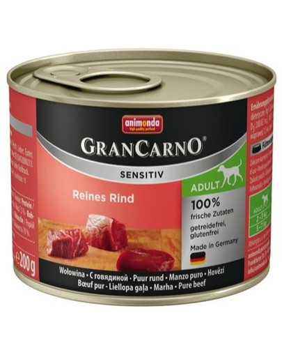 Grancarno Sensitive wołowina 200 g