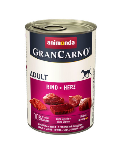 Grancarno wołowina i serca 400g