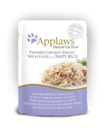 APPLAWS Cat Adult Pouch Chicken Breast with Liver in Jelly kurczak i wątróbka w galarecie 70 g