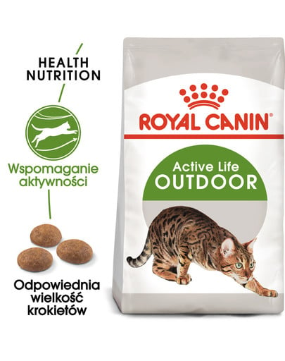 Outdoor 4 kg karma sucha dla kotów dorosłych, wychodzących na zewnątrz