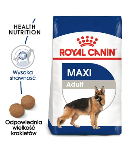 Maxi Adult 15 kg karma sucha dla psów dorosłych, do 5 roku życia, ras dużych