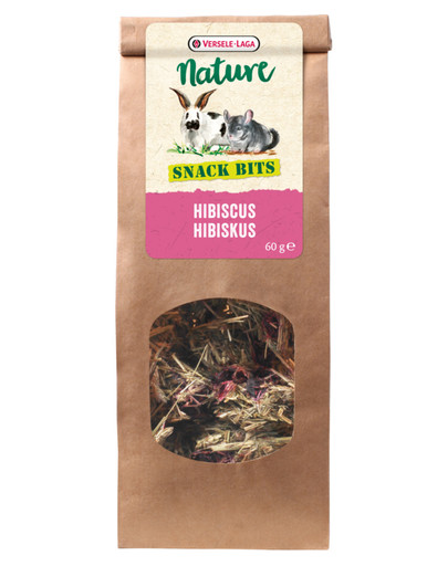 Snack Bits Hibiscus - kąski wysokobłonnikowe z hibiskusem 60 g