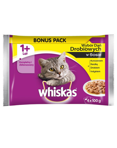 Drobiowe danie w sosie - saszetka 4x100 g