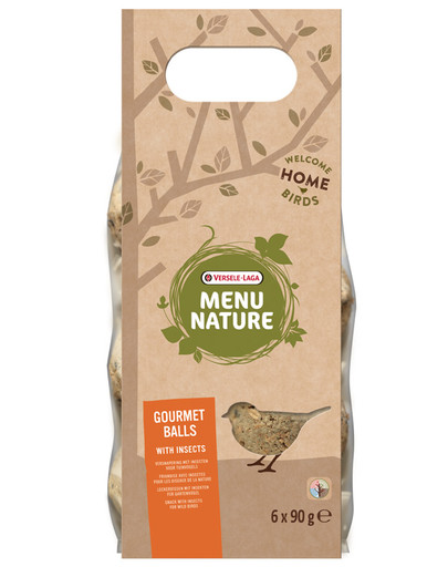 Gourmet balls with Insects 6 szt. 540 g - Kule tłuszczowe z suszonymi insektami