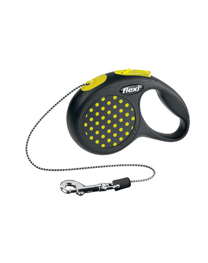 Smycz Design XS Sznurek 3 m Żółta
