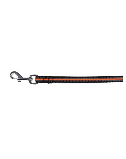 Smycz "Fusion tracking lead" 10 m / 17 mm czarno - pomarańczowy