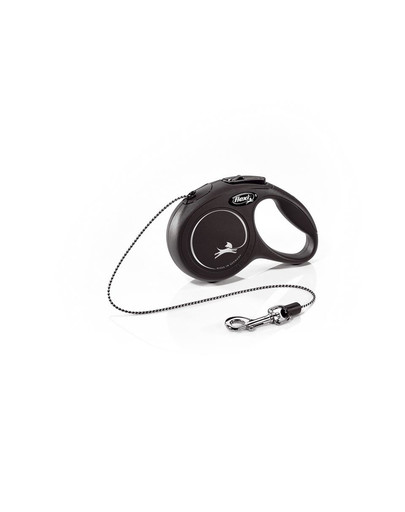 Smycz New Classic Cat XS Sznurek 3 m. Czarna