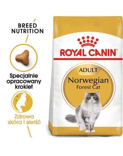 Norvegien 400 g karma sucha dla kotów dorosłych rasy norweski leśny