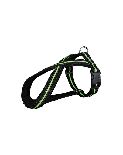 Szelki fusion S 35–50 cm / 23 mm czarno / zielone
