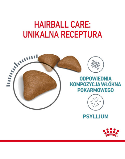 Hairball Care 400 g karma sucha dla kotów dorosłych, eliminacja kul włosowych