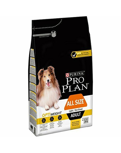PRO PLAN All size adult light/sterilised Opti weight kurczak 3 kg